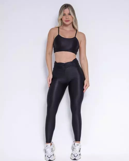 Conjunto Calça Básico Preto + Top Marta