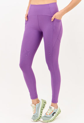 Legging com bolsos lisa roxo fusão Alquimia