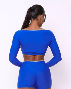 Conjunto Scandal Manga Longa Palace Blue