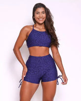 Conjunto Short Cross Marinho + Top Paula